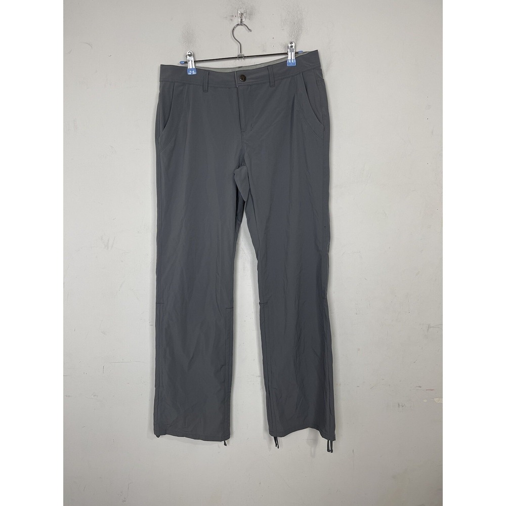 REI Women Pants 8 Gray Hiking Outdoor Stretch Cinch Ankle Wicking